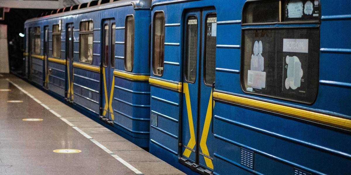 Kijowskie metro na razie służy za schron. 