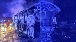 Autokar z Krakowa spłonął na Słowacji. Są ranni, jedna osoba nie żyje