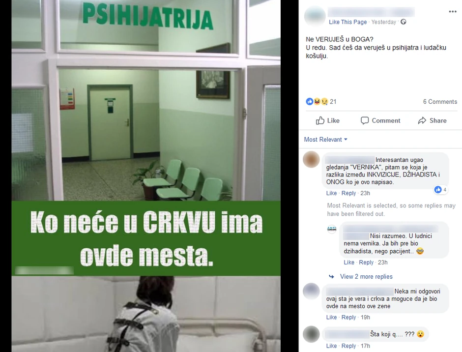 Ovakve stavove, koji nemaju veze sa vakcinom, propagiraju antivakcinaši