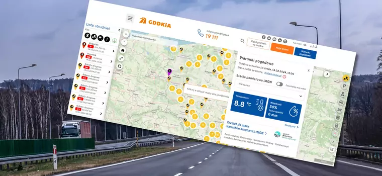 Kierowcy już mogą korzystać z nowych map GDDKiA. Nowa istotna funkcja