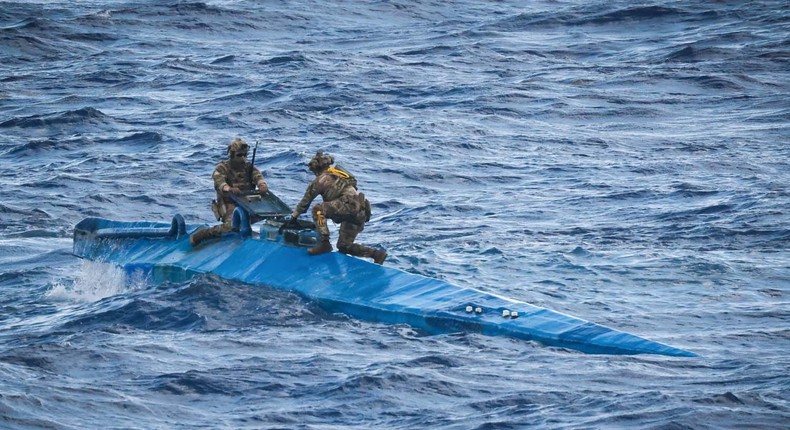 Royal Navy patrol ship HMS Trent, alongside US Coast Guard and US Maritime Patrol Aircraft, found the narco-sub, which was then boarded by American personnel, British commandos, and specialist sailors.Royal Navy