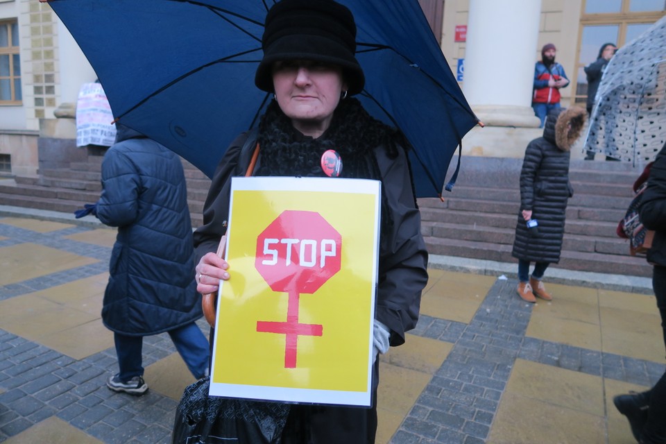 Międzynarodowy Strajk Kobiet: Lublin, Fot. Sebastian Białach