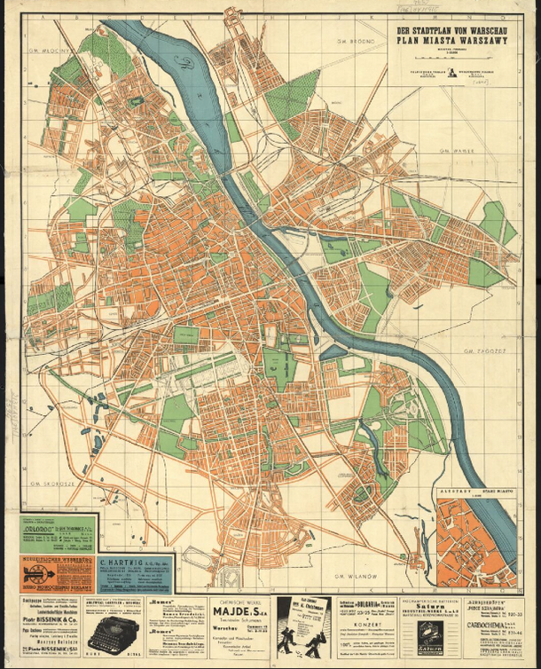 Plan Warszawy z 1941 r.