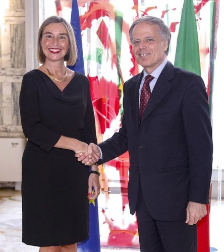 Federica Mogherini i Enzo Moavero Milanesi