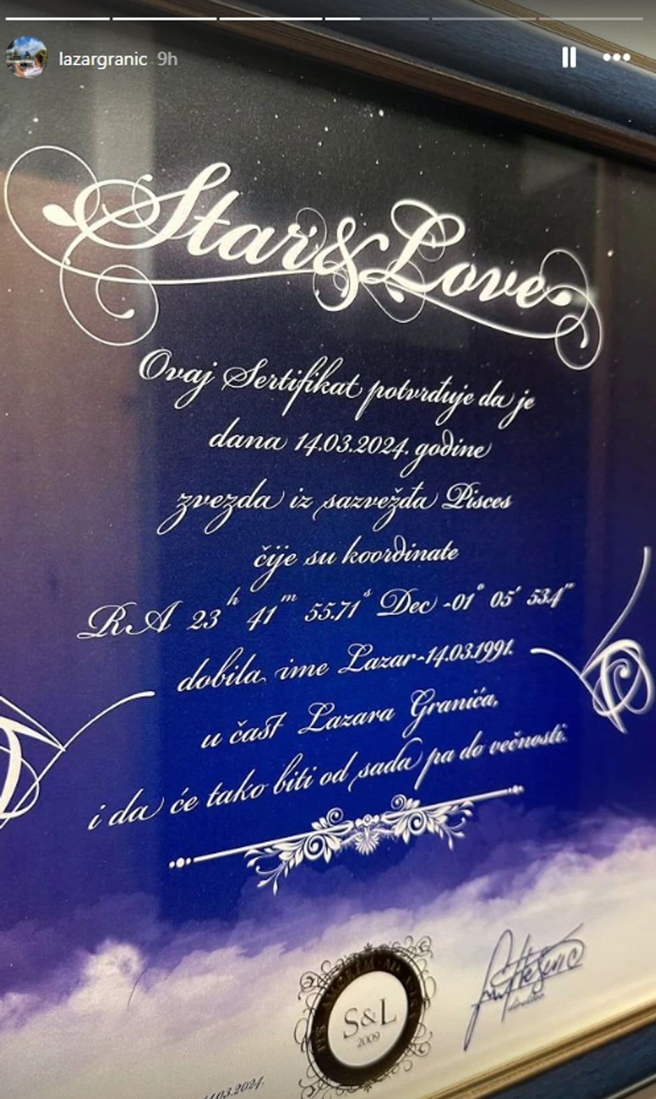 Objava dečka Milice Todorović