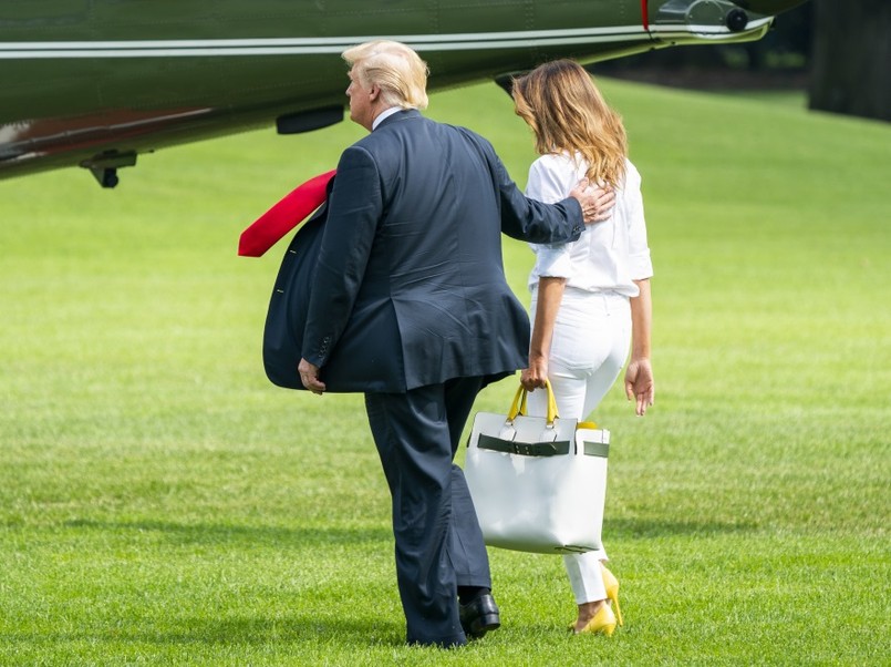 Melania i Donald Trumpowie