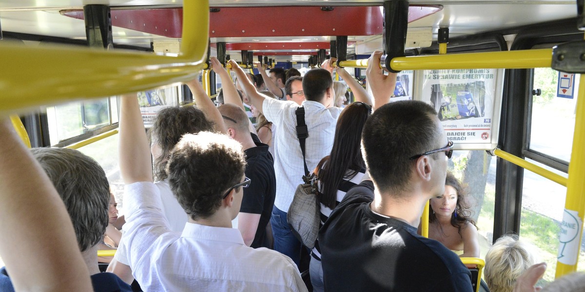 gorąco w tramwaju