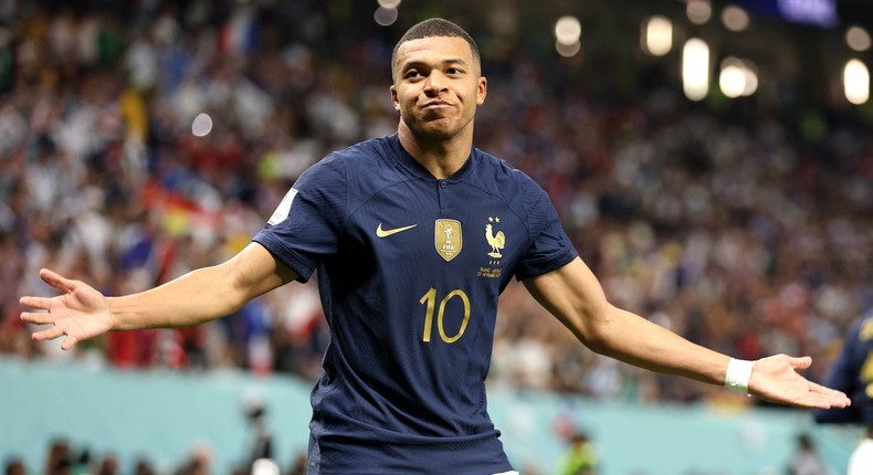 France's Kylian Mbappe.Getty/Elsa