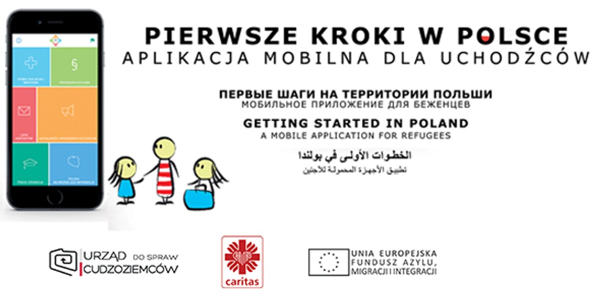 Aplikacja "Pierwsze Kroki w Polsce" / Caritas Polska