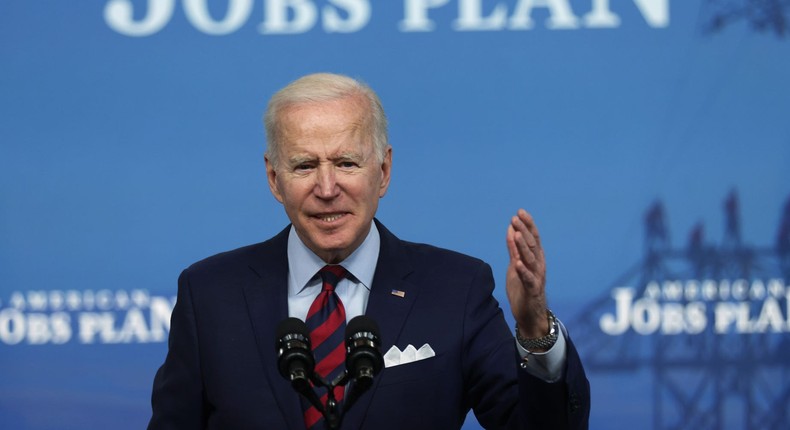 President Joe Biden has framed his infrastructure plan as a means of strengthening democracy and undermining autocracy.
