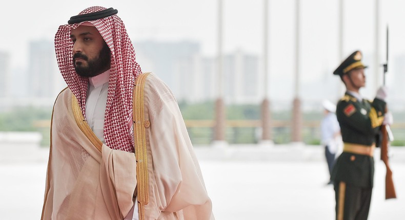 Saudi Crown Prince Mohammed bin Salman at G20 Summit in Hangzhou, China, September 4, 2016.