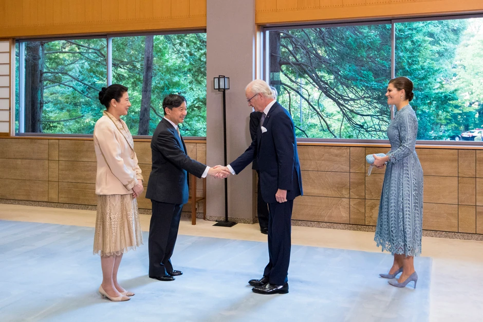 Car Naruhito i Karl XVI Gustaf Švedski