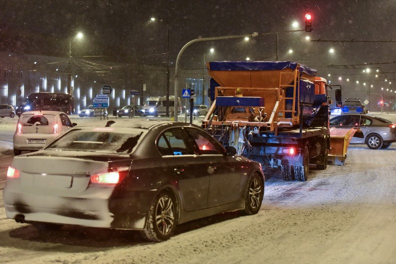 Śnieżyca w Lublinie