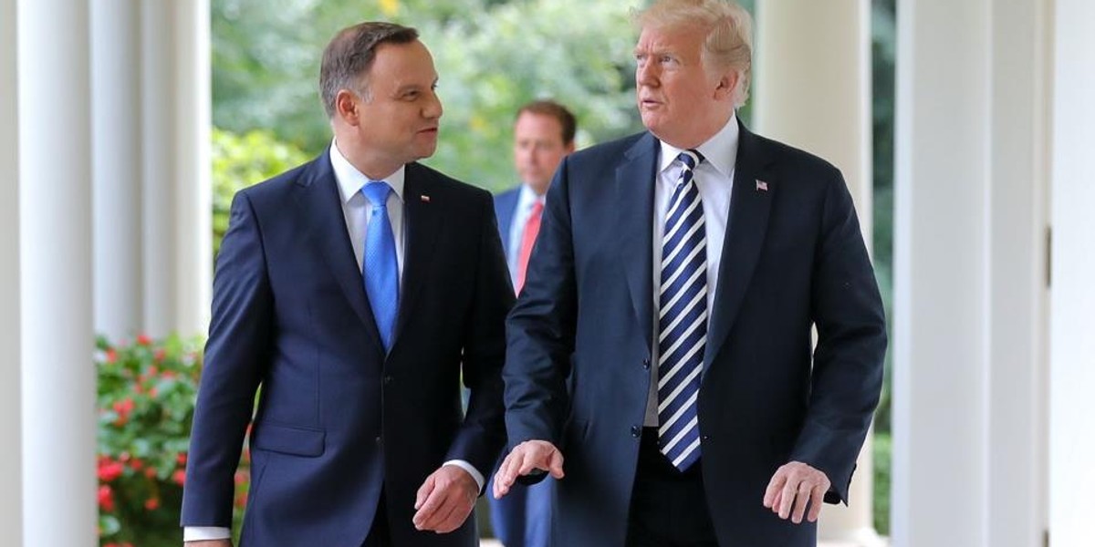 Andrzej Duda i Donald Trump