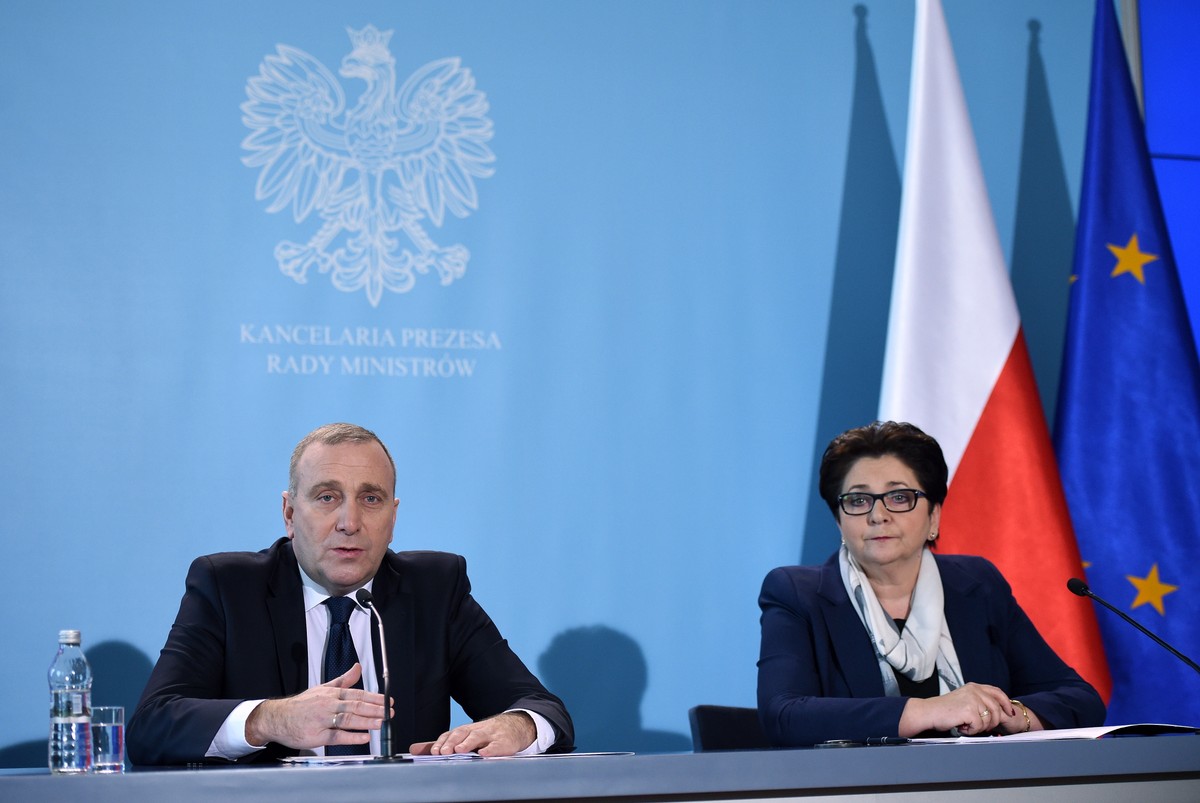 Grzegorz Schetyna i Teresa Piotrowska