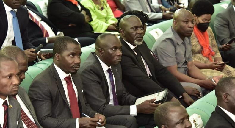 Members of Parliament during plenary yesterday. Government has been urged to restructure public service to streamline salaries