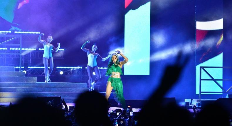 Cardi B In Lagos: Pictures From LiveSpot X Festival. (Pulse Nigeria)