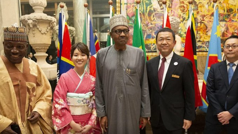 President Buhari in Japan (Twitter @renoomokori)