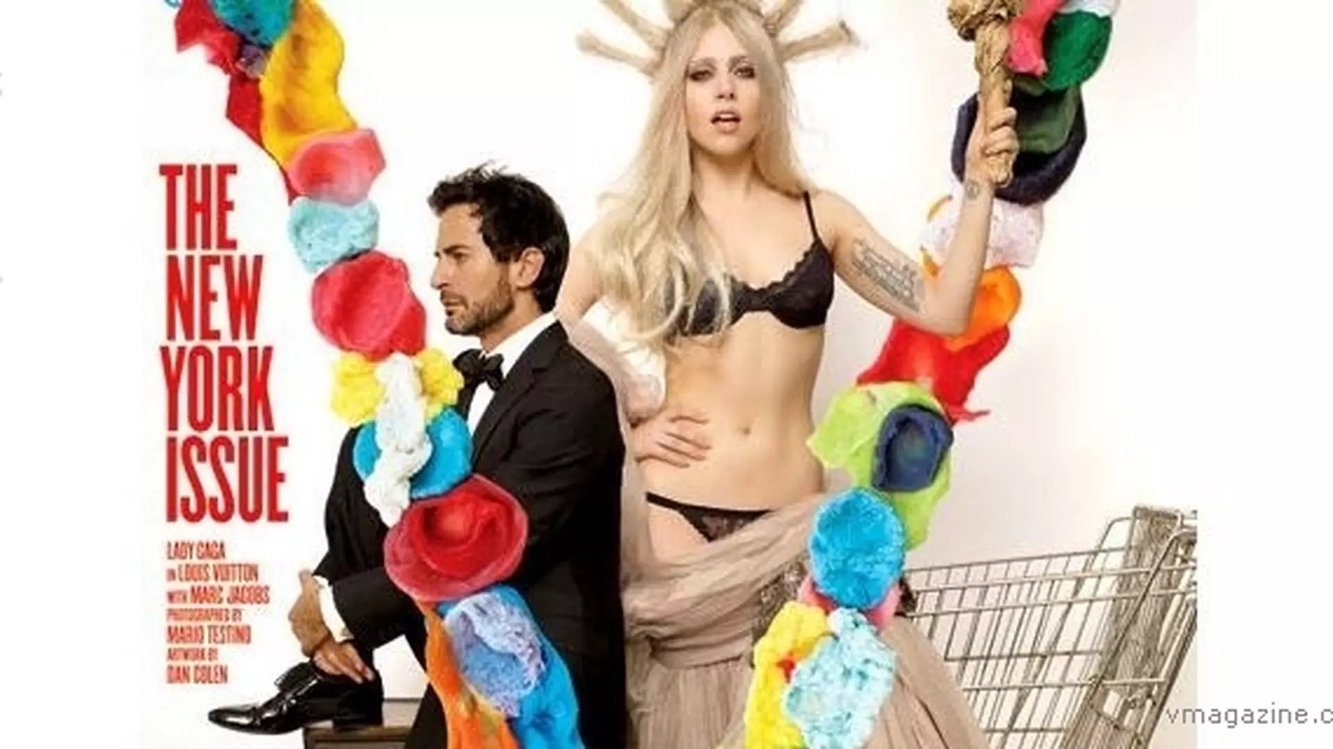 Lady Gaga jako Statua Wolności na okładce "V Magazine"