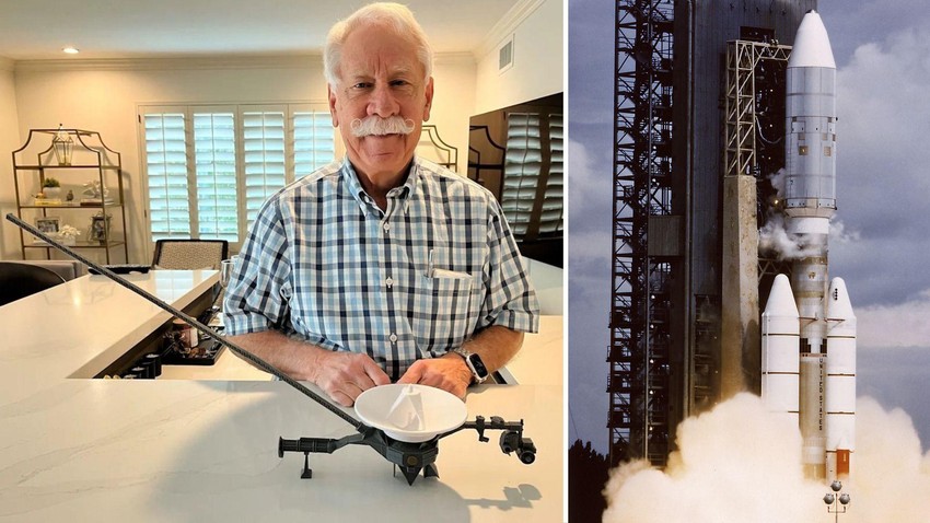 Alan Kamings se seća penjanja da testira prozore na teleskopima Vojadžer pre lansiranja 1977. godine | Foto: Suzette Cummings/Nasa