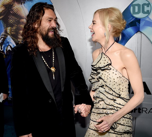 Nicole Kidman és Jason Momoa az Aquaman premierjén