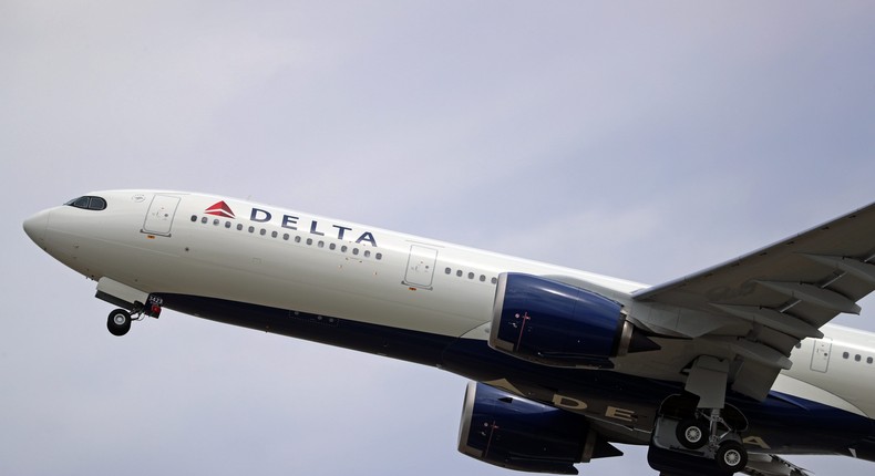 A Delta Air Lines plane.Urbanandsport/NurPhoto via Getty Images