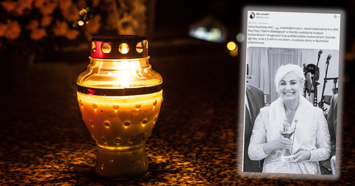 Nagła śmierć podlaskiej bizneswoman. Irena Rupińska zginęła w pożarze