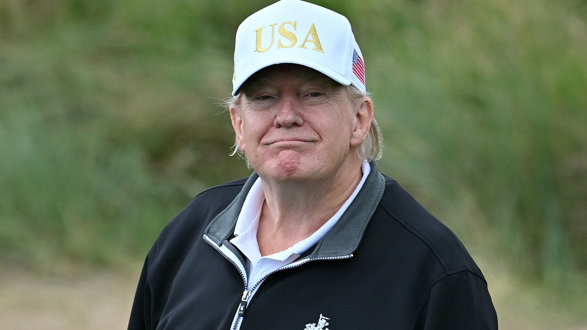 Donald Tramp na terenu za golf