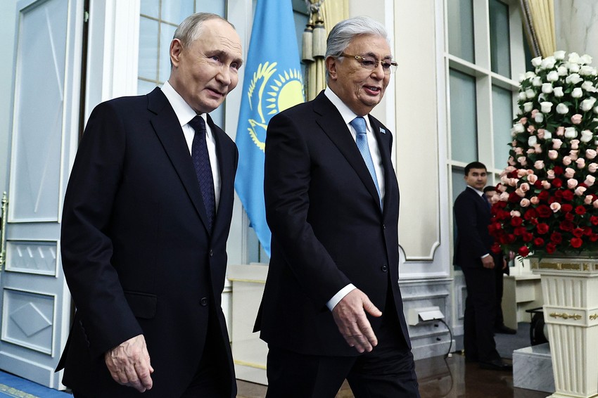 Vladimir Putin i Kasim Žomart Tokajev u Astani 27. novembra