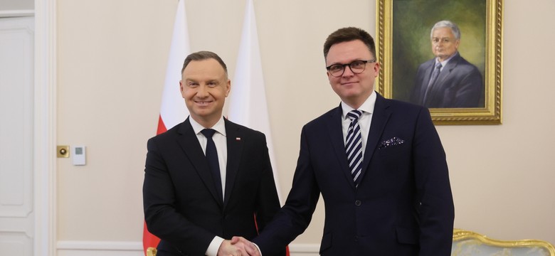 Hołownia po spotkaniu z Dudą. "Morawiecki przyjdzie po wotum zaufania"