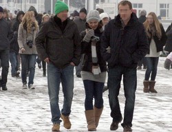 Z kim tak świetnie bawi się Rusin?