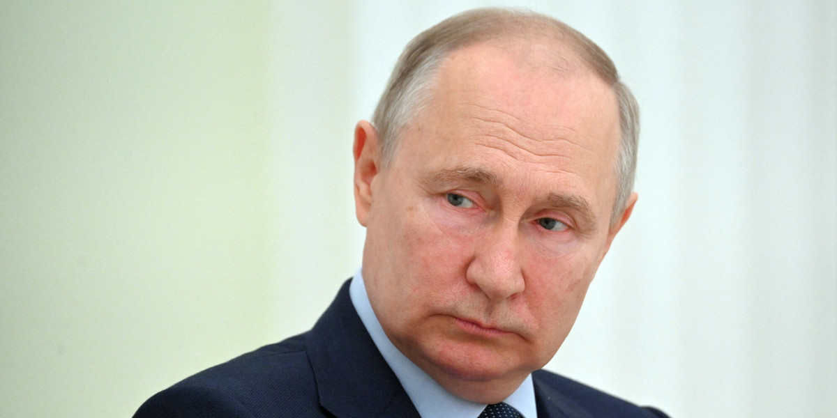Rosyjski dyktator Władimir Putin.