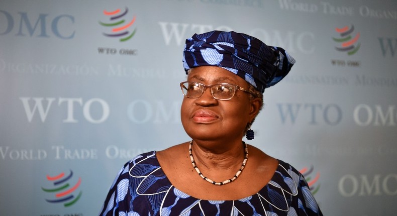 Dr Ngozi Okonjo-Iweala is the first woman and first African to lead the World Trade Organization (WTO) [Fabrice Coffrini/AFP/Getty Images]