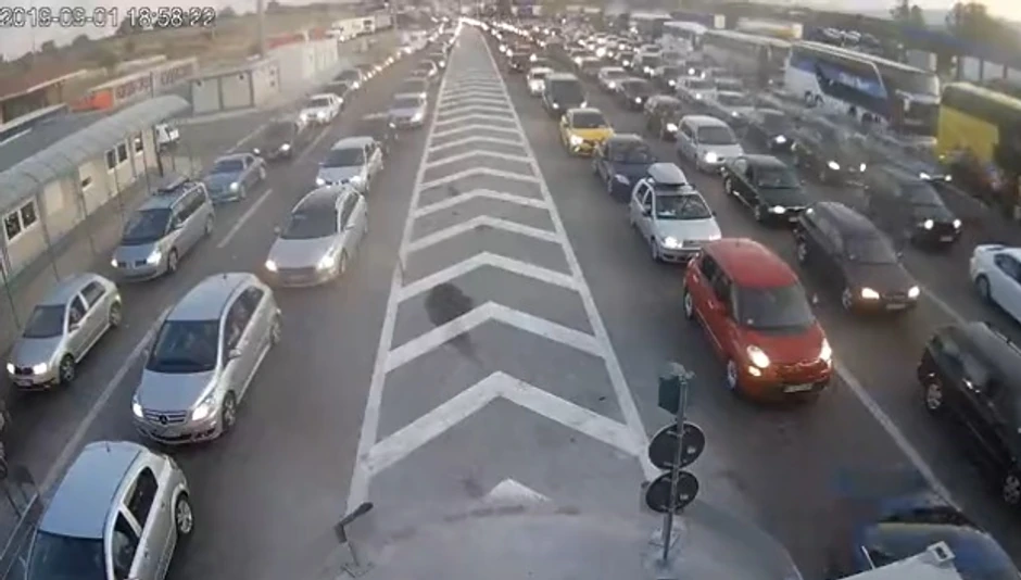 Granični prelaz Preševo - izlaz iz Srbije