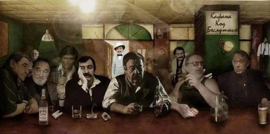 "Kafana kod besmrtnih", rad nepoznatog autora koji kruži društvenim mrežama