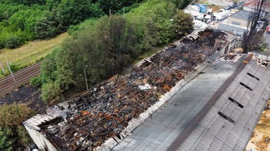 Pożar odpadów w Zielonej Górze. Są pierwsze wyniki badań próbek wody