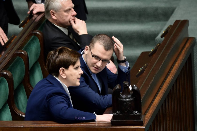 Beata Szydło i Paweł Szefernaker