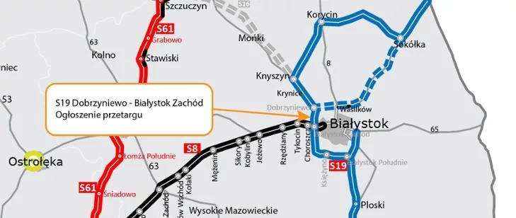 Trasa S19 Dobrzyniewo - Białystok Zachód