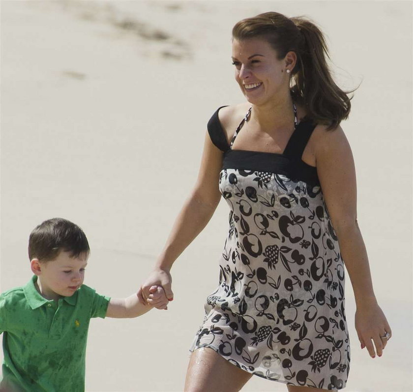 Coleen Rooney z dzieckiem na Barbadosie