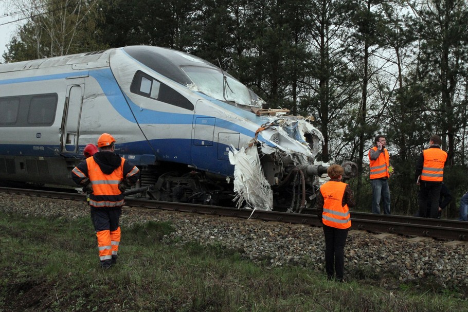 Pendolino po wypadku pod Ozimkiem