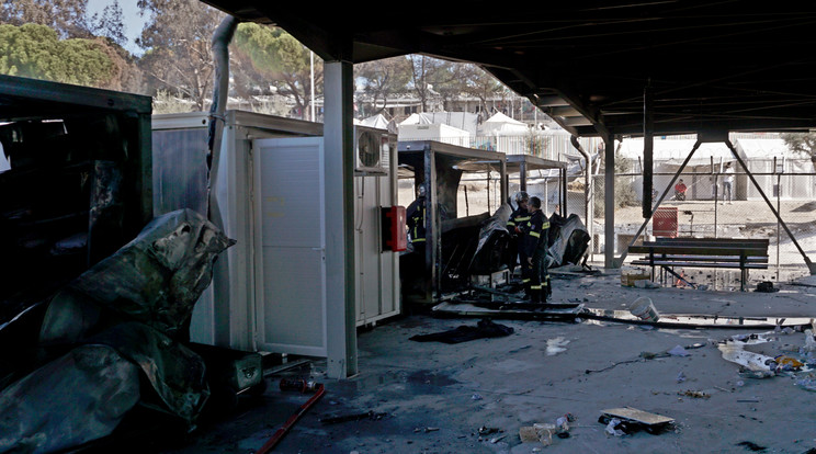 Zavargások törtek ki Leszbosz szigetén. Fiotó/-AFP