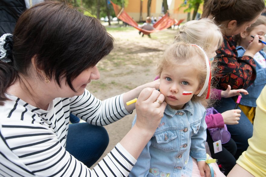 Spotkanie z ukraińskimi dziećmi w Spale z Julią Tymoszenko