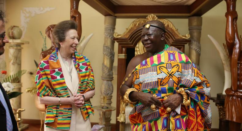 The Late Queen Elizabeth and Asantehene Osei Tutu II