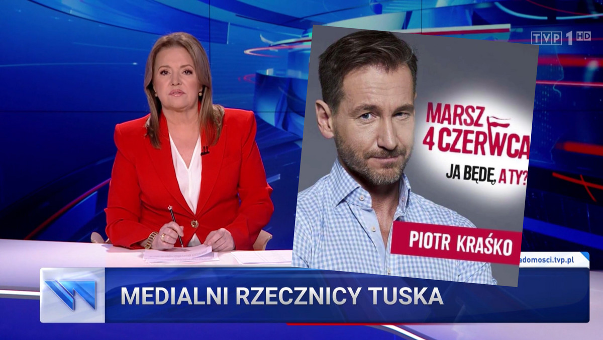 "Wiadomości" TVP zmanipulowały nagranie z Kraśką