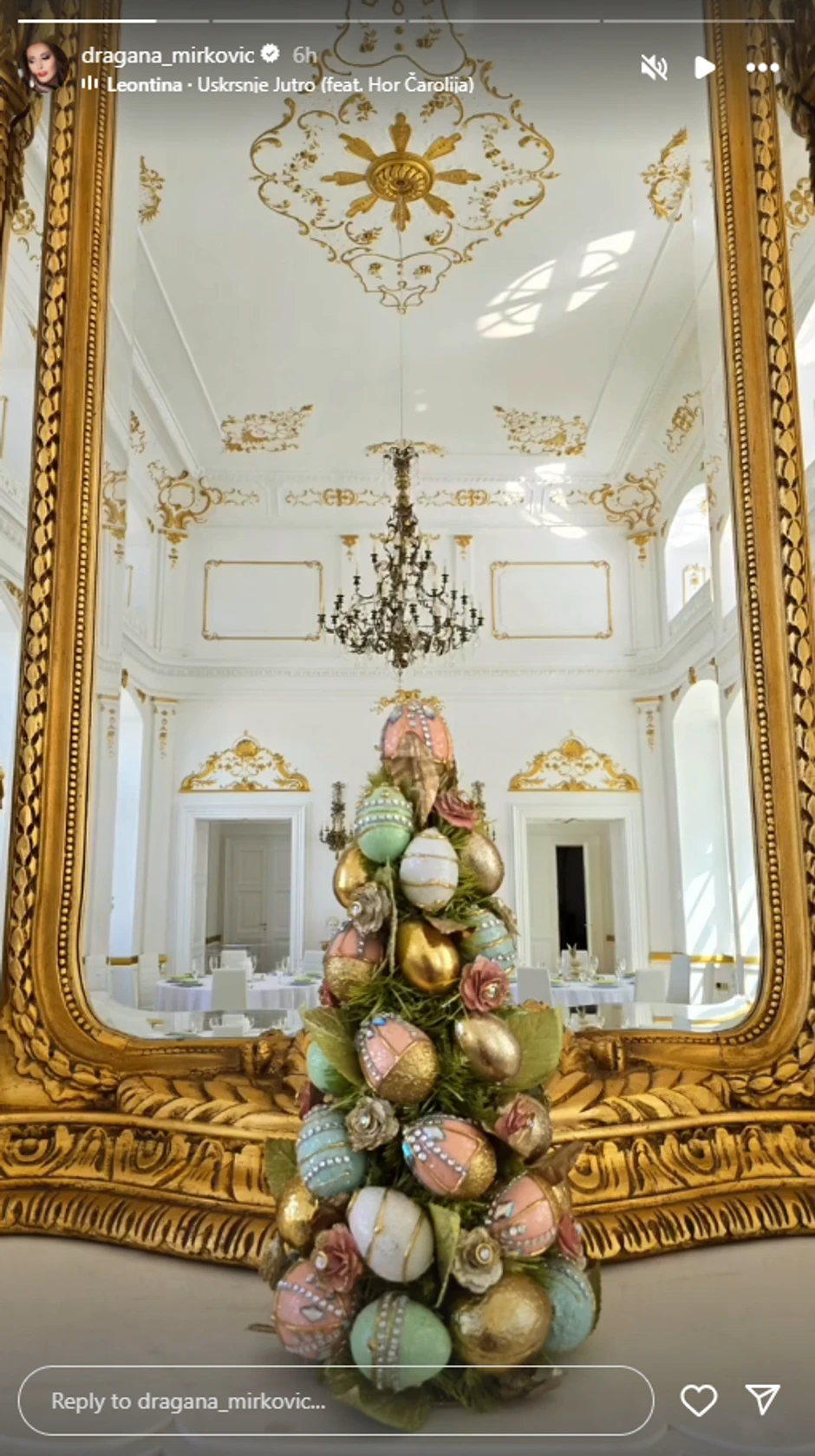Dragana Mirković, objava na Instagramu