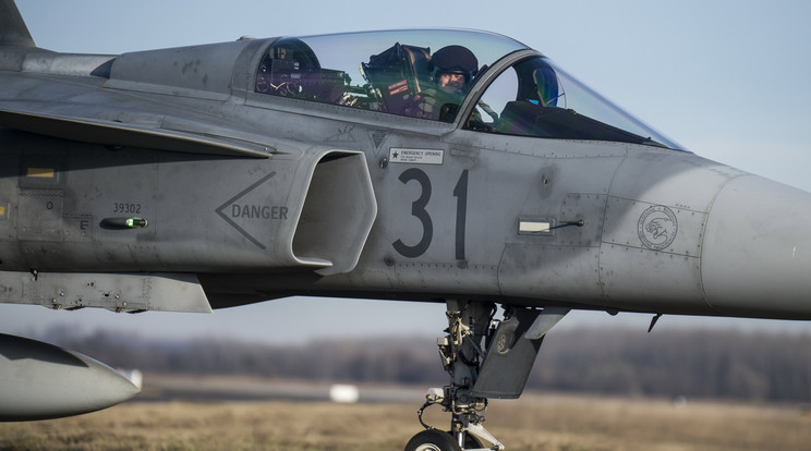 Jövőhét hétfőtől szerdáig amerikai-magyar vadászgépek lesznek a magyar légtérben / Fotó: MTI/Ujvári Sándor