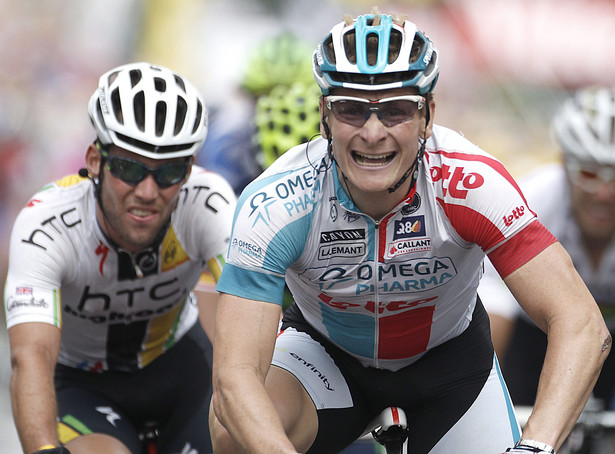 Greipel wygrał 10. etap Tour de France o długość koła