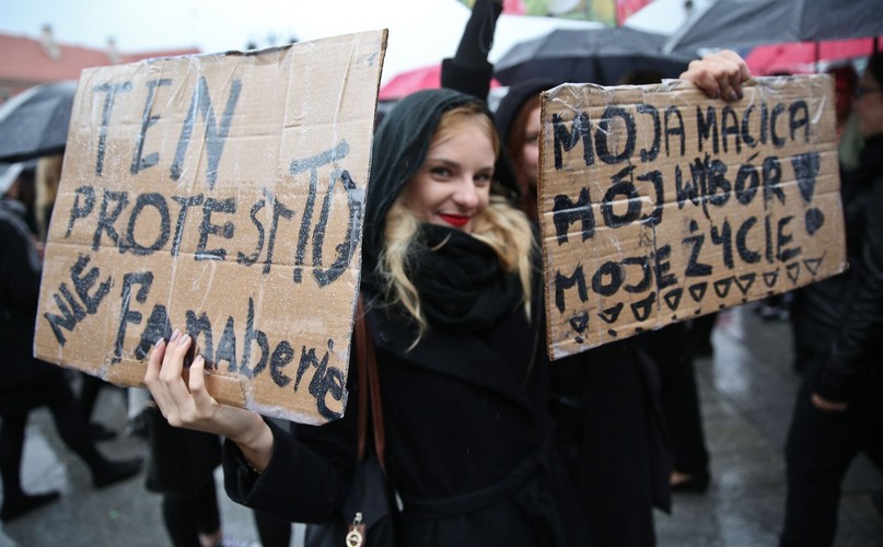 Protest na Placu Zamkowym