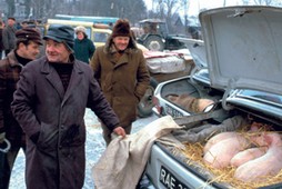 Bazar w Grójcu, stan wojenny, 1982 r.