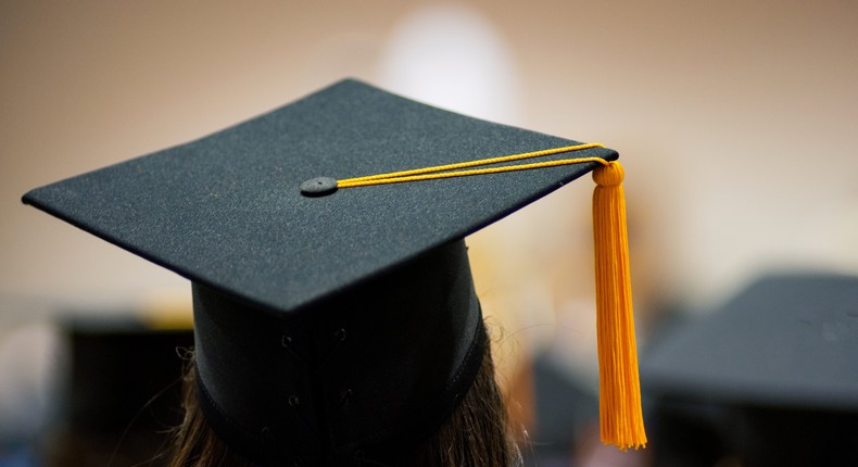 Silhouette of college graduateGetty Images